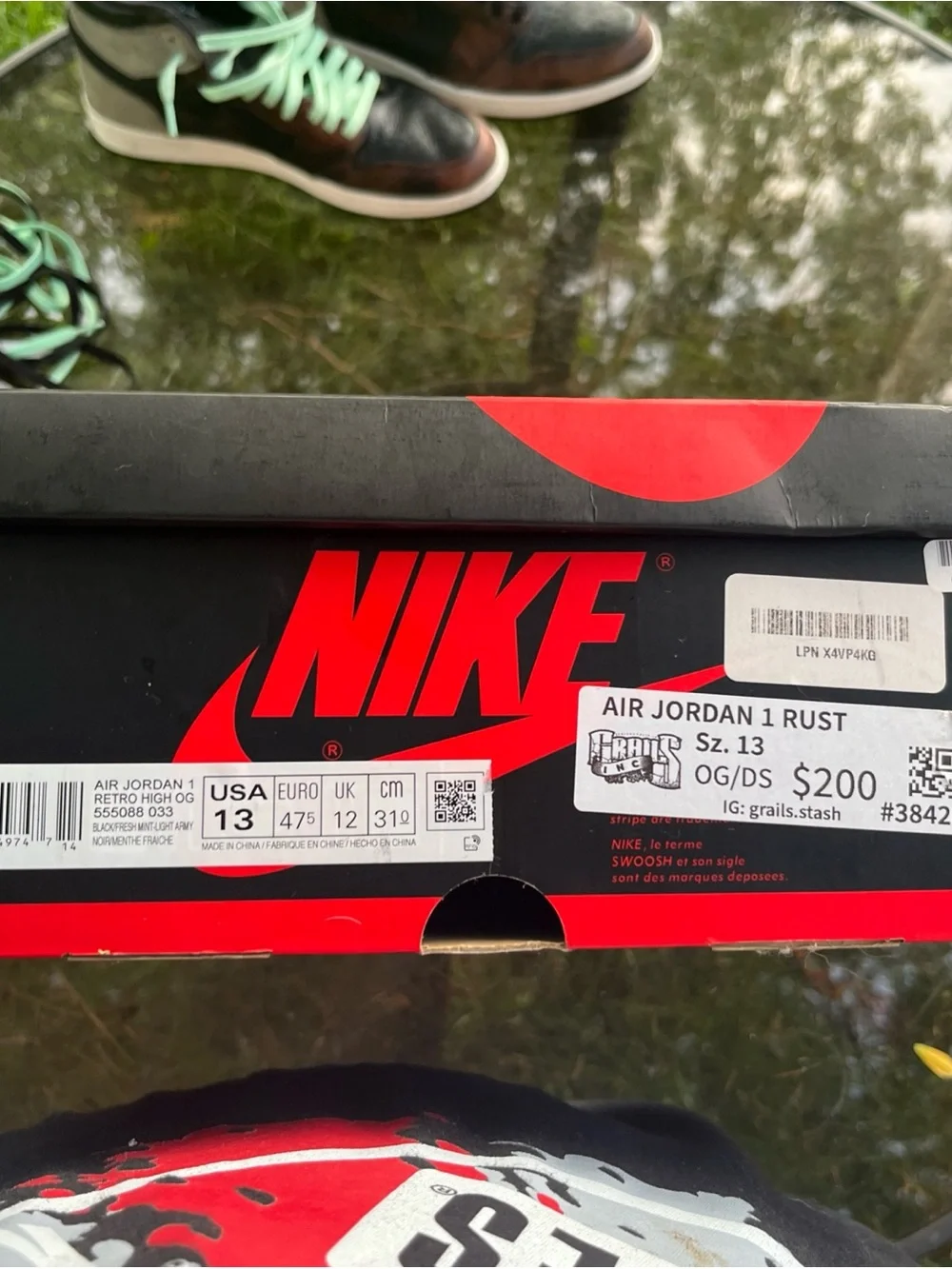 Jordan 1 High-Top Sneakers rust